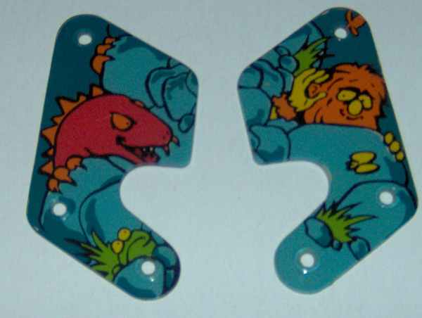 (image for) Gottlieb Caveman Plastic Pair (Below Upper Flippers) - Used